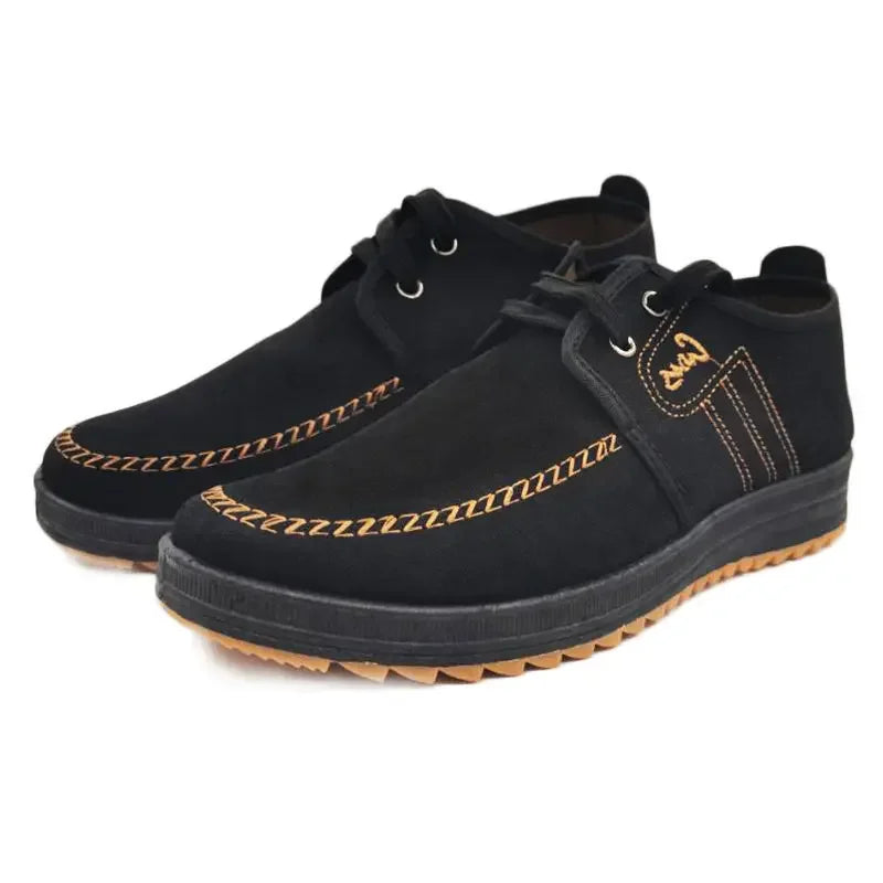 Men Casual Shoes Breathable Loafers Sneakers 2025 New Fashion Comfortable Flat Handmade Retro Leisure Loafers Shoes Men Shoes