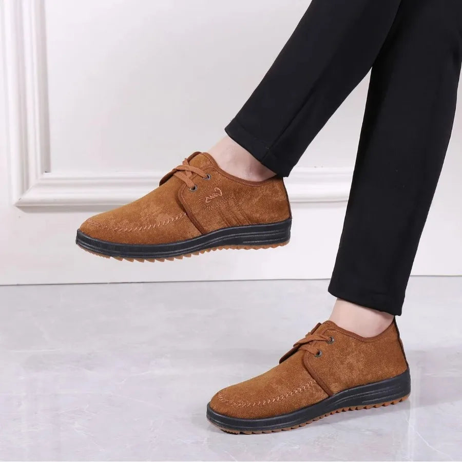 Men Casual Shoes Breathable Loafers Sneakers 2025 New Fashion Comfortable Flat Handmade Retro Leisure Loafers Shoes Men Shoes