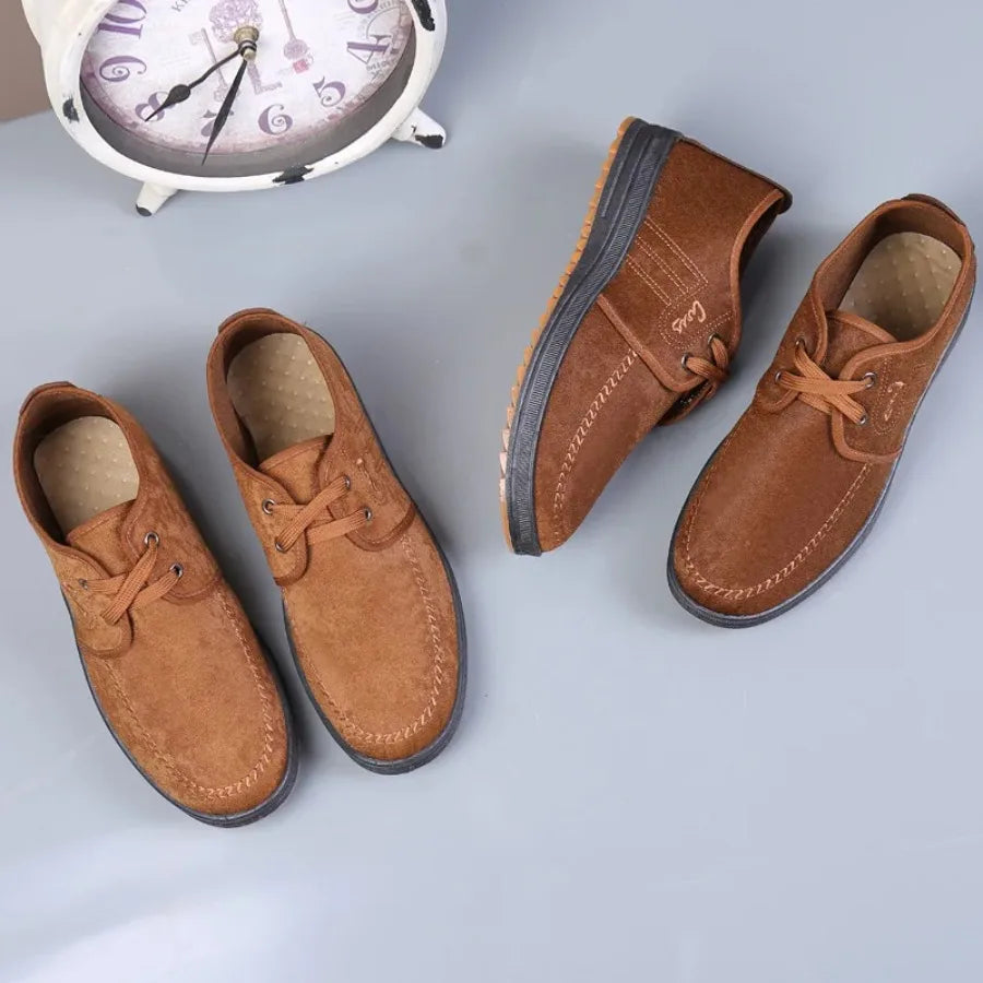 Men Casual Shoes Breathable Loafers Sneakers 2025 New Fashion Comfortable Flat Handmade Retro Leisure Loafers Shoes Men Shoes