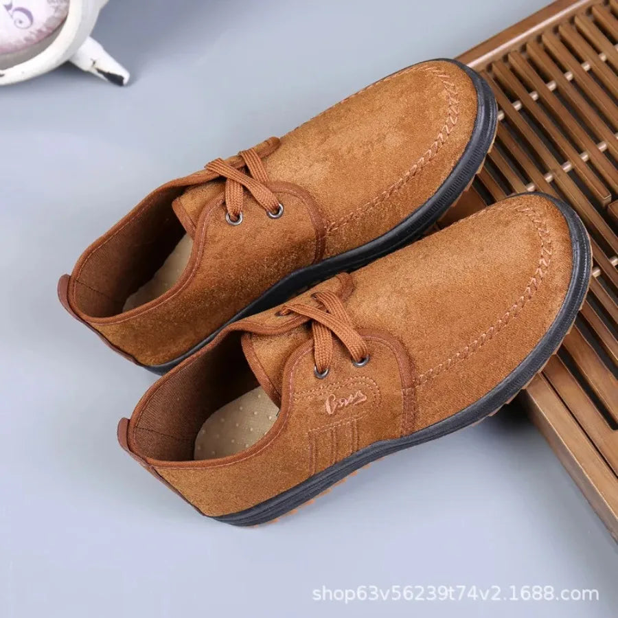Men Casual Shoes Breathable Loafers Sneakers 2025 New Fashion Comfortable Flat Handmade Retro Leisure Loafers Shoes Men Shoes